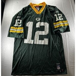 Reebok NFL Players Green‎ Bay Packers Aaron Rogers #12 Jersey in Mens Size Med